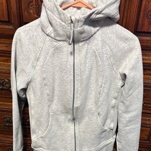 lululemon athletica Light Gray Full-Zip Hoodie Jacket